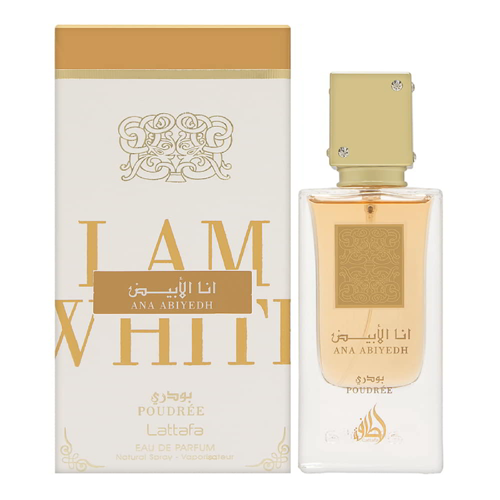 Lattafa Ana Abiyedh Poudree Eau de Parfum para mujer 60ml
